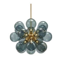HEIKESZ Modern Minimalist Chandelier Creative Personality Art Nordic Balloon Bubble Glass Lamp for Bedroom Restaurant Princess Room