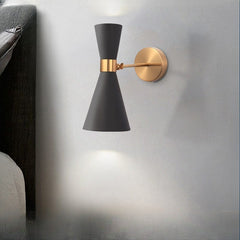 HEIKESZ Modern Minimalist Horn Wall Lamp Nordic Style LED Lighting for Living Room Bedroom Bathroom Mirror Warm Light