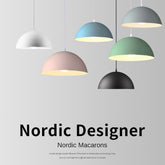 HEIKESZ Modern Minimalist Single Head Semicircle Chandelier Large Lampshade Creative Personality Decorative Light for Living Room Restaurant Exhibition Hall