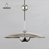 HEIKESZ Nordic UFO Pulley Chandelier Bauhaus Style Removable Lighting for Living Room Dining Room Cafe