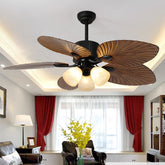 Vintage Ceiling Fan Light Smart Inverter Fan Lamp for Living Room Bedroom Dining Room Retro Home Decor