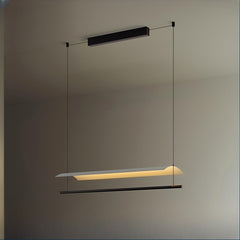 HEIKESZ Modern Chandelier Minimalist Design LED Ceiling Light for Restaurant Bar Living Room Bedroom Kitchen Island Hanging Lamp