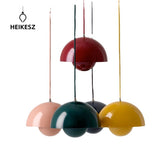 HEIKESZ Modern Minimalist Bud LED Chandelier Semicircle Hanging Lamp for Dining Room Cafe Bar Bedroom Living Room Lighting