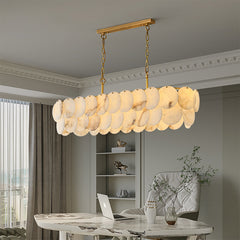 HEIKESZ Luxury Marble Chandelier Post Modern Copper Light Designer Villa Lighting for Living Room Bedroom Dining Room