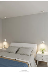 HEIKESZ Grand View Garden Bedside Small Droplight Modern Minimalist Creative Personality Bedroom Light Nordic Simple Adjustable Ceiling Lamp