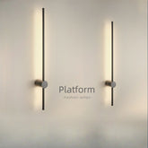 HEIKESZ Minimalist Long LED Wall Lamp Modern Nordic Light Luxury for Bedroom Living Room Hotel