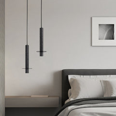 HEIKESZ Italian Minimalist Black Cave Stone Droplight Nordic Modern Ceiling Lamp for Living Room Bedroom Dining Room Bar Decor