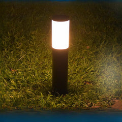 KEIKESZ Outdoor Lawn Lamp Stainless Steel LED Floor Light Waterproof Cylindrical Garden Villa Courtyard Landscape Street Lighting