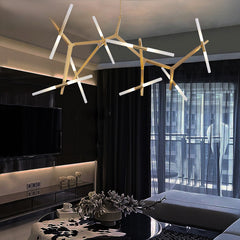 HEIKESZ Nordic Post Modern Tree Branch Chandelier Luxury Industrial Style Living Room Lamp for Home and Restaurant Decor