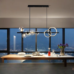 HEIKESZ Modern Minimalist Nordic LED Chandelier Luxury Dining Room Lamp Warm Light for Living Bedroom Bar Ceiling Lighting