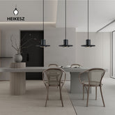 HEIKESZ Nordic Postmodern Black Pendant Lamp Industrial Style for Bedroom Corridor Balcony Kitchen Bar Restaurant Lighting