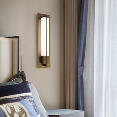 HEIKESZ Modern Chinese Style Wall Lamp Minimalist Living Room Bedside Lighting Stair Aisle TV Background Decoration