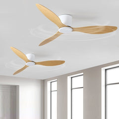 HEIKESZ Large Wind Retro Remote Control Ceiling Fan for Living Room Dining Room Bedroom Simple European Style Fan Lamp Household Chandelier