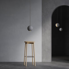 HEIKESZ Creative Moon Cement Pendant Lamp Industrial Style Retro Lighting for Living Room Bedroom Cafe Bar Restaurant Ceiling Lights