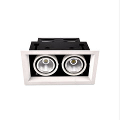 HEIKESZ Led Bean Container Lamp Double Head Three Head 7w10w Embedded Ceiling Spotlight Simple Downlight for Clothing Store Living Room Indoor Lighting