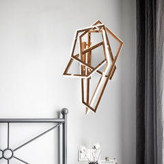 HEIKESZ Modern Stainless Steel Wall Lamp Electroplated Silicone Warm Light for Bedroom Living Room Ceiling Lighting