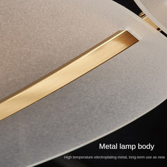 HEIKESZ Shell Chandelier Modern Nordic Design for Dining Room Bedroom Light Luxury Creative Personality Living Room Lighting