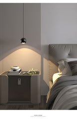 HEIKESZ Grand View Garden Bedside Small Droplight Modern Minimalist Creative Personality Bedroom Light Nordic Simple Adjustable Ceiling Lamp