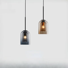 HEIKESZ Nordic Industrial Chandelier Creative Long Line Glass Pendant Light for Living Room Bedroom Restaurant Warm Lighting Ceiling Lamp