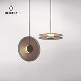 HEIKESZ Nordic Glass Art Chandelier Modern Bedroom Dining Room Living Room Designer Horizontal Vertical Decorative Lighting Fixture