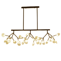 HEIKESZ New Nordic Chandelier Post-Modern Creative Firefly LED Dining Room Ceiling Light Affordable Luxury Lighting for Living Room Bedroom