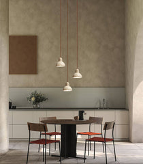 HEIKESZ Silent Style Black Yellow Cave Stone Japanese Bedroom Chandelier Vintage Industrial Lighting for Living Room