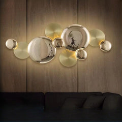 HEIKESZ Modern LED Wall Lamp for Living Room TV Backlight Bedroom Hallway Decorative Lighting Designer Simple Wall Lights