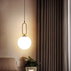 HEIKESZ Nordic LED bedside chandelier modern simple creative pendant light for bedroom bar restaurant American style