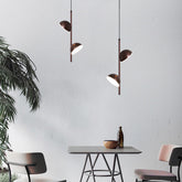 HEIKESZ Nordic Bedside Chandelier Modern Minimalist Adjustable Small Droplight for Bedroom Living Room Wall Decor