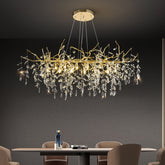 HEIKESZ Luxury Crystal Chandelier for Wedding Living Room Dining Bedroom Study Tea Room Bar Art Lighting
