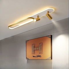 HEIKESZ Modern LED Ceiling Light Strip for Bedroom Living Room Creative Open-Mounted Downlight Hanging Chandelier Energy Saving Bright Lighting