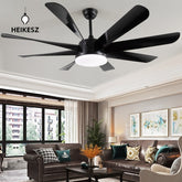 HEIKESZ Large Ceiling Fan Light Modern Silent Retro Electric Fan for Home Dining Hall Simple Design High Wind