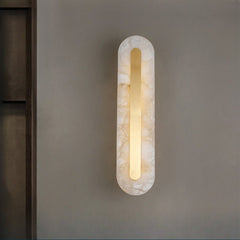 HEIKESZ Luxury Copper Wall Lamp Modern Living Room Bedside Marble Light Creative Stair Aisle Background