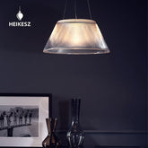 HEIKESZ Cross Border Hot Selling Glass Chandelier Minimalist Design Italy Style Ceiling Lighting for Living Room Bedroom Dining Room