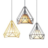 HEIKESZ Modern Chandelier Three-Head Wrought Iron Ceiling Lamp for Dining Room Bedroom Living Room LED Light Post-Modern Hanging Droplight