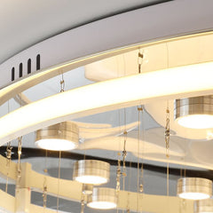 HEIKESZ Nordic Ceiling Lamp Modern Cream French Living Room Bedroom Light Creative Lotus Leaf Designer Dining Room Lamp