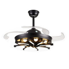 HEIKESZ Retro Industrial Nordic 42 Inch Ceiling Fan with Light Remote Control for Living Room Bedroom Dining Room Restaurant