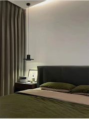 HEIKESZ Nordic Postmodern Black Pendant Lamp Industrial Style for Bedroom Corridor Balcony Kitchen Bar Restaurant Lighting