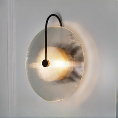 HEIKESZ Nordic Glass Wall Lamp Minimalist Design for Living Room Bedroom Hotel Guest Room Sofa Model Room Decorative Lighting