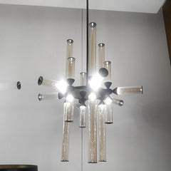 HEIKESZ Nordic Modern LED Glass Chandelier for Living Room Dining Bedroom Simple Creative Lighting Fashion Lamps