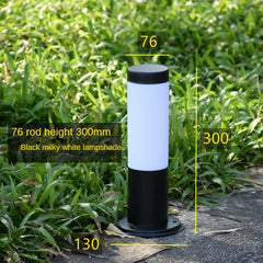 KEIKESZ Outdoor Lawn Lamp Stainless Steel LED Floor Light Waterproof Cylindrical Garden Villa Courtyard Landscape Street Lighting