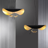 HEIKESZ Italian Creative UFO Pendant Lamp Modern Light Luxury LED Chandelier for Living Room Dining Room Ceiling Lighting