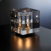 HEIKESZ Nordic Crystal Table Lamp Luxury Modern Design for Living Room Bedroom Study Creative Simple Personality Lighting