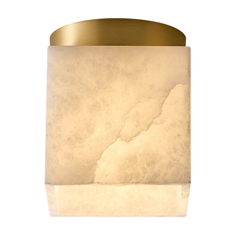 HEIKESZ Nordic Copper Ceiling Light Modern Minimalist Home Lighting Creative Corridor Lamp