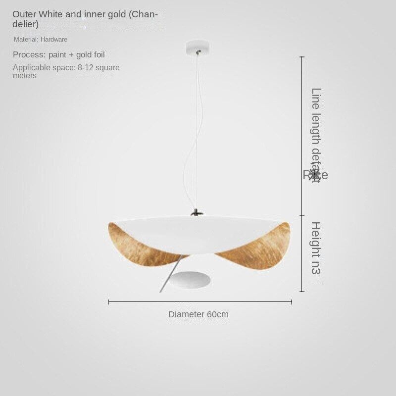 HEIKESZ Italian Creative UFO Pendant Lamp Modern Light Luxury LED Chandelier for Living Room Dining Room Ceiling Lighting