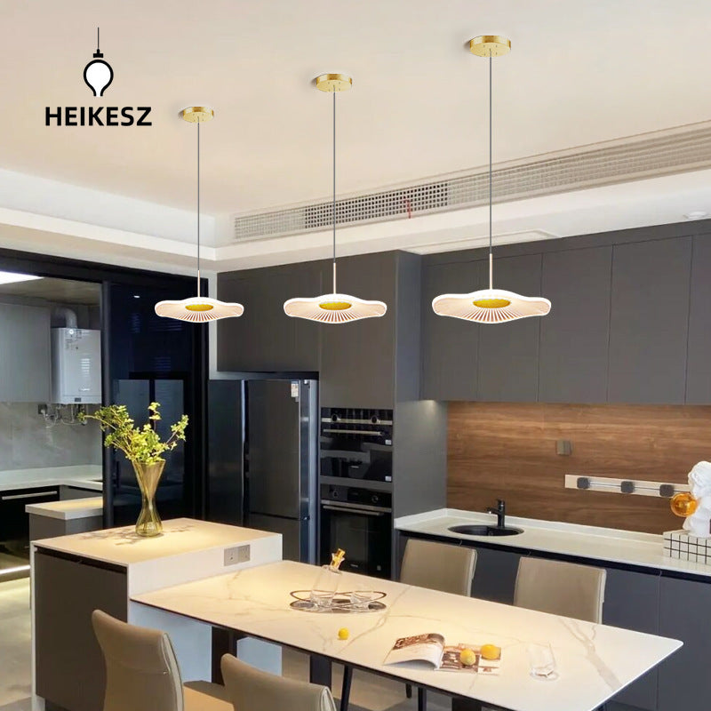 HEIKESZ Modern Nordic Chandelier Three-Head Dining Table Lamp Luxury Creative Lighting for Dining Room Bar Living Room Ceiling Fixtures