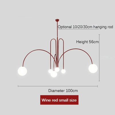 HEIKESZ Post-Modern Creative Chandelier for Living Room Restaurant Hotel Bedroom Study Club Cafe Clothing Store Art Exhibition Lighting