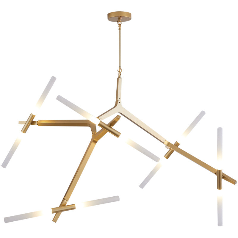 HEIKESZ Nordic Post Modern Tree Branch Chandelier Luxury Industrial Style Living Room Lamp for Home and Restaurant Decor