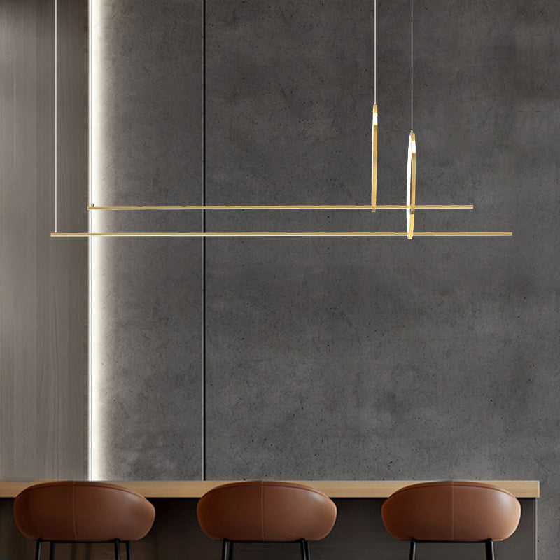 HEIKESZ Nordic Kitchen Bar LED Chandelier Luxury Lighting Minimalist Office Study Light Decorative Dining Room