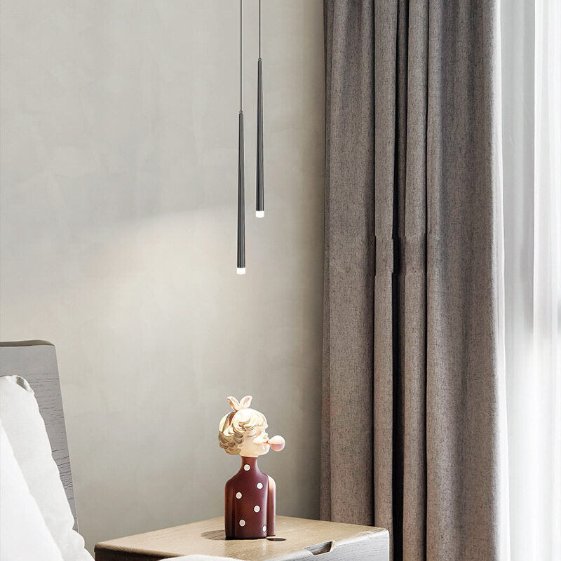 HEIKESZ Simple and Light Luxury Bedroom Droplight Nordic Internet Celebrity Living Room Background Wall Lamp Hanging Line